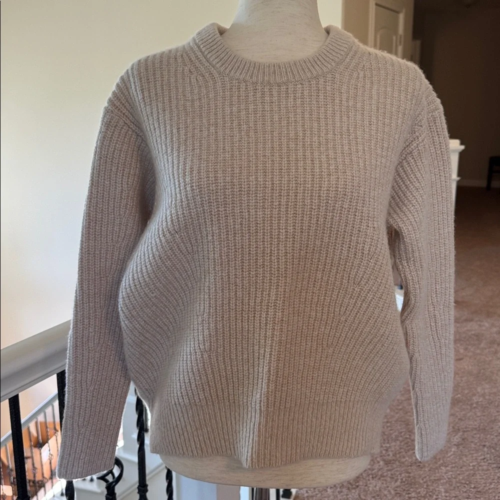 Athleta Beige/Oatmeal color Ribbed Knit Sweater - Picture 7 of 10